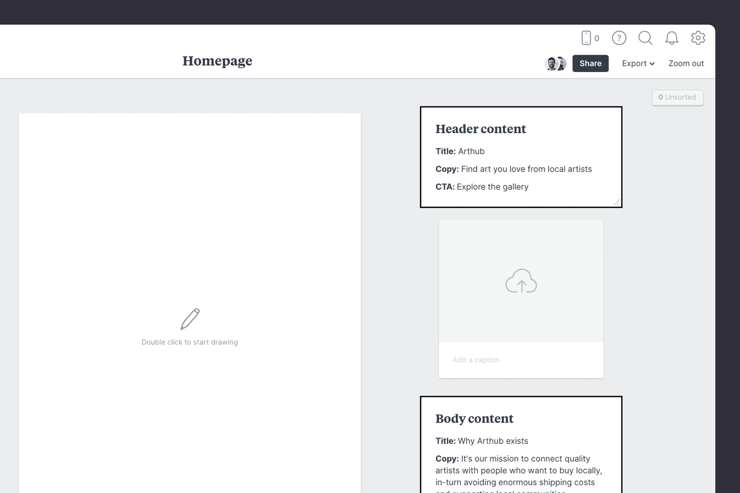 website content template step03