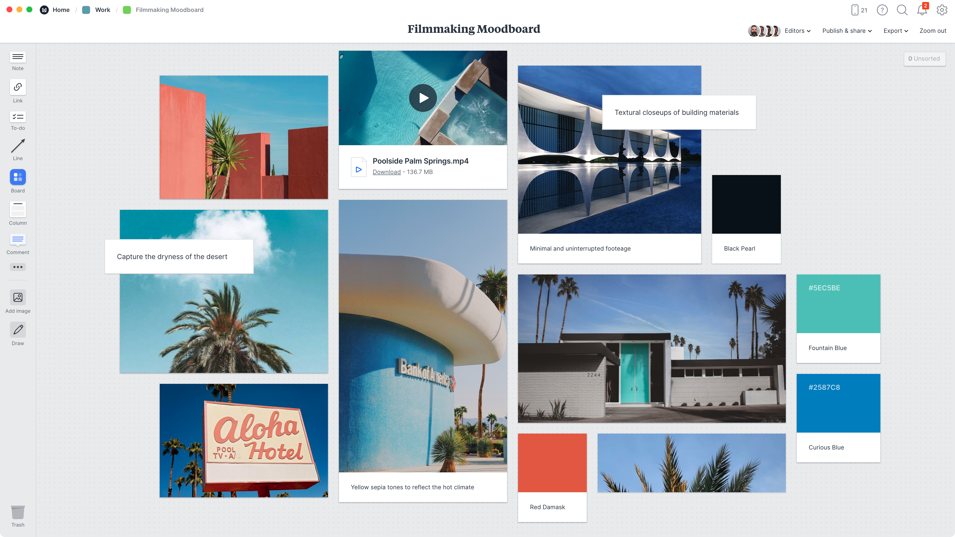 Film Moodboard Template & Example - Milanote