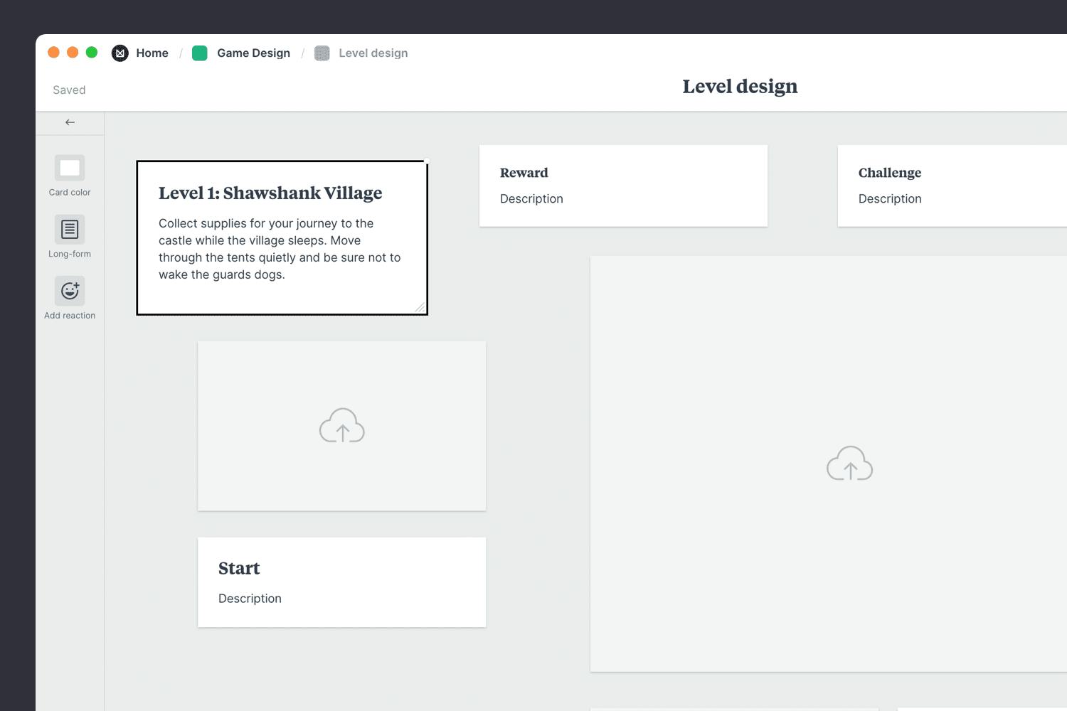 Game Level Design - Template & Example - Milanote