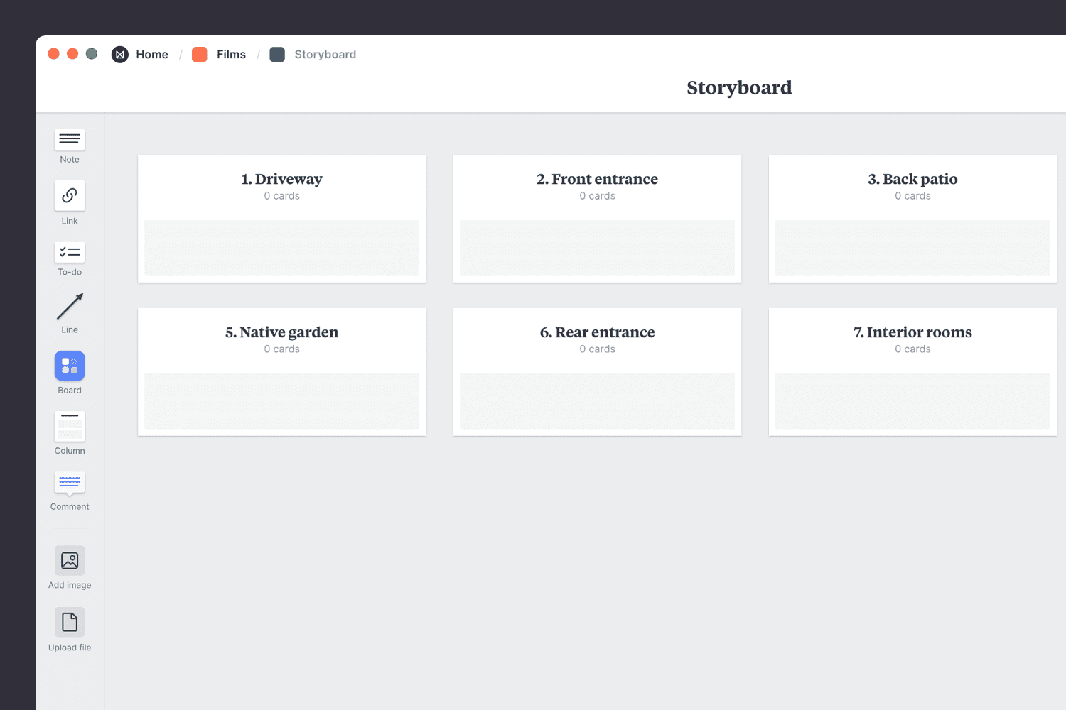 Film Storyboard Step2