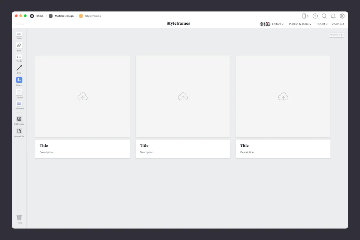 Style Frame Samples Motion Design Style Frames – Free Template & Example – Milanote