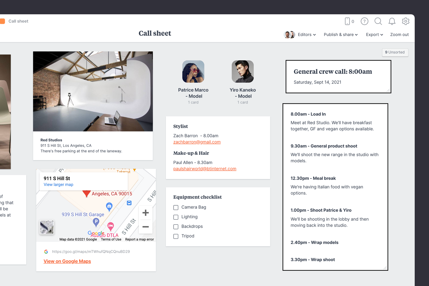 Photoshoot Brief Guide Step4