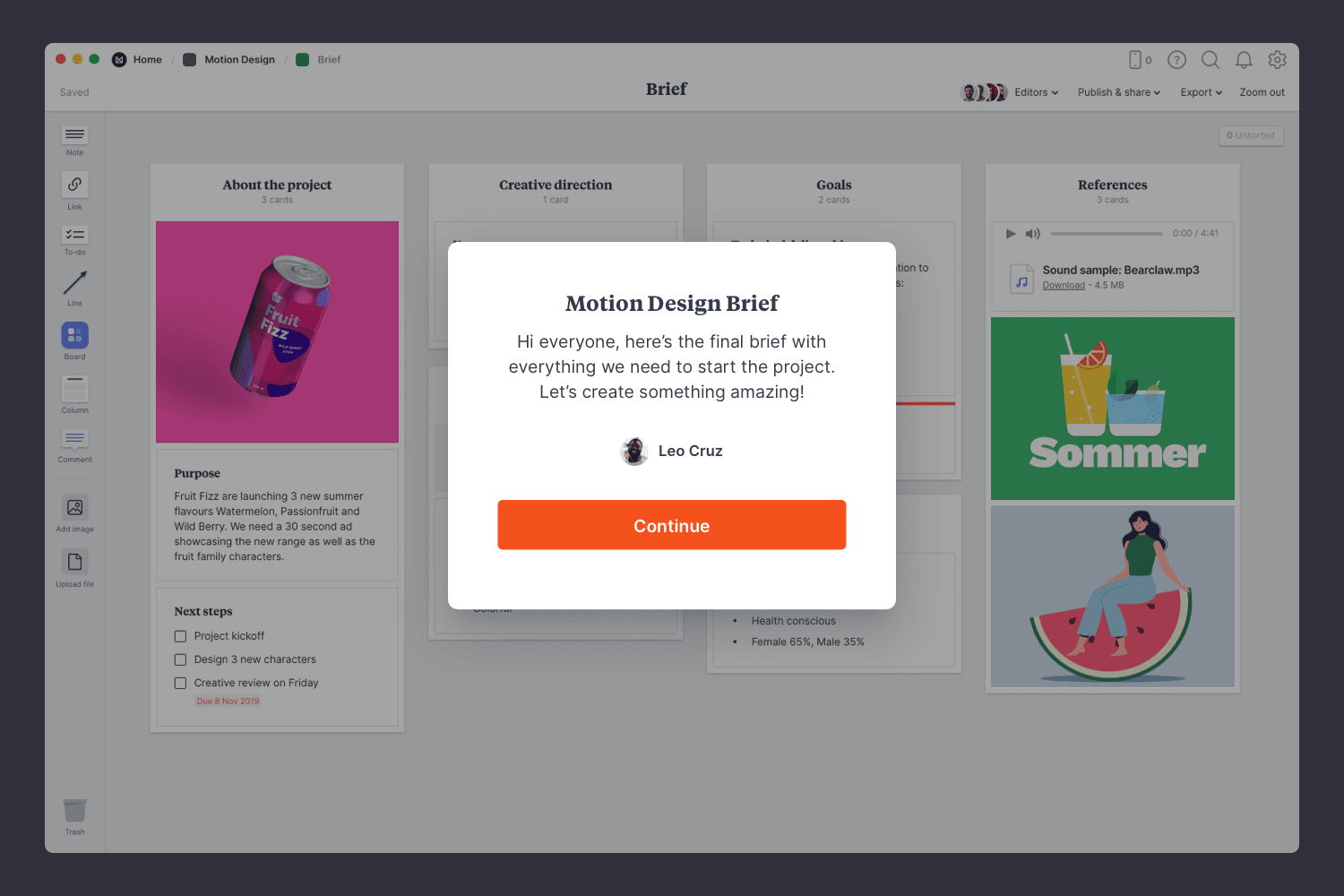 Motion design brief step07