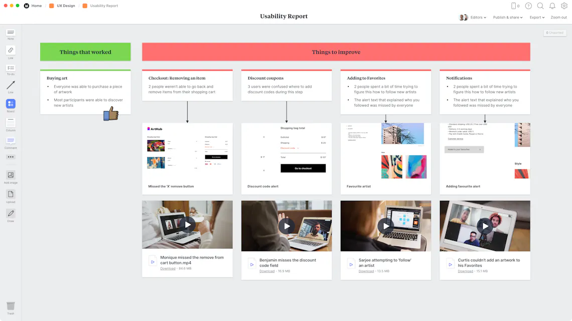 Usability Report - Free Template & Example - Milanote