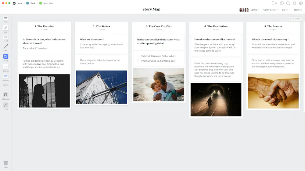 Free Story Map Template & Example - Milanote