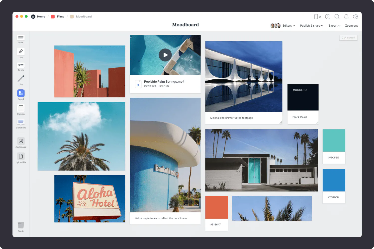 Film Moodboard Template Example Milanote Film Moodboard Template Example Milanote