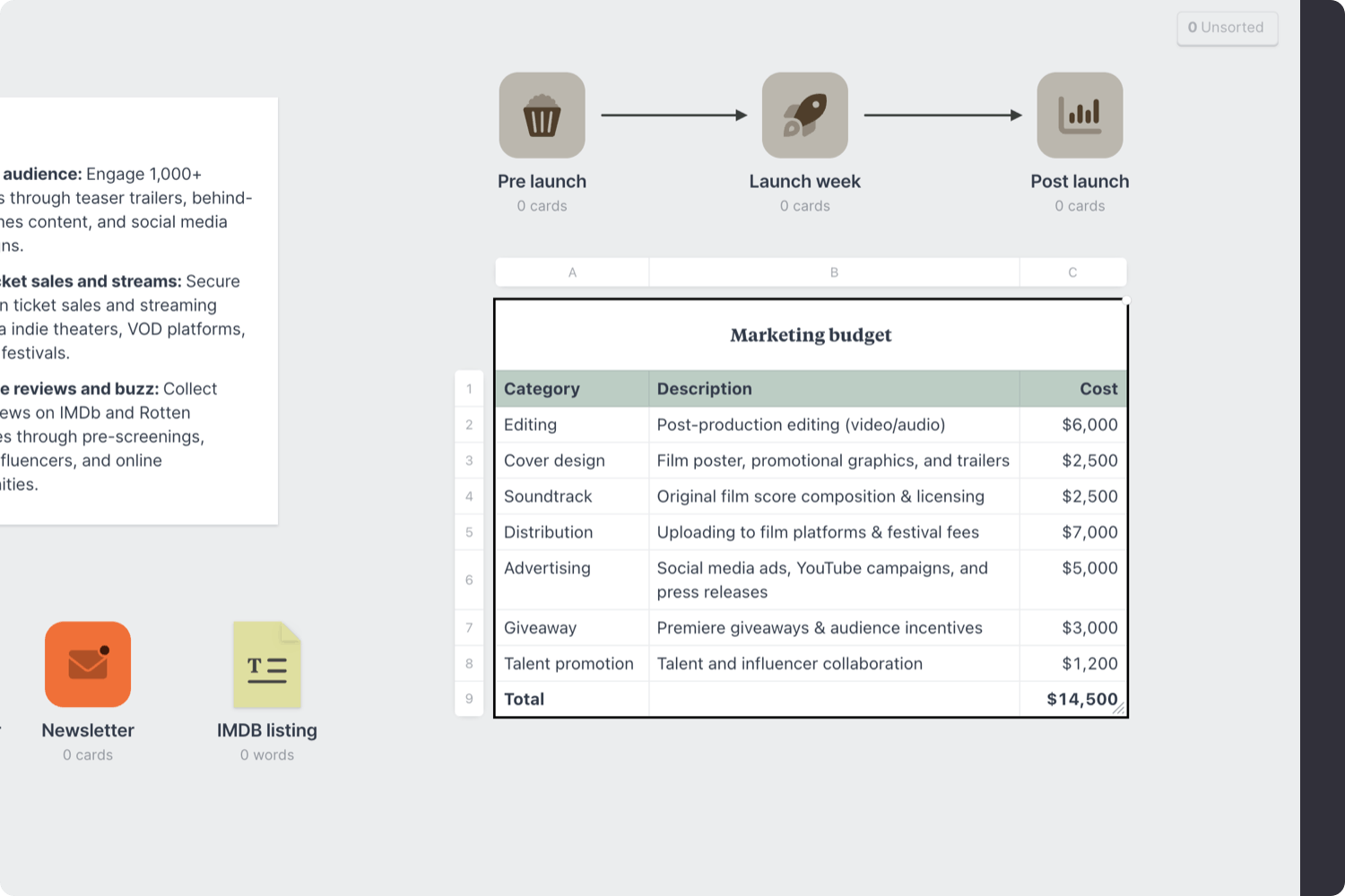 Film marketingplan step06