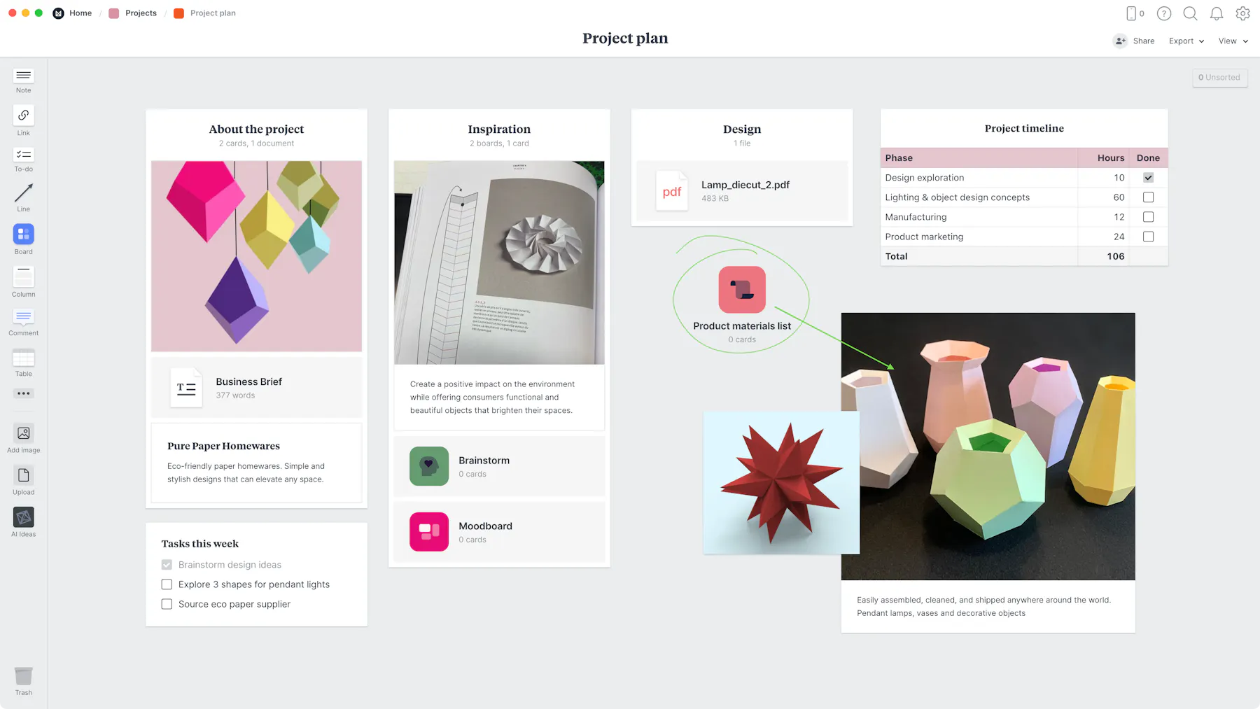 Craft Project Plan – Free Template & Example – Milanote