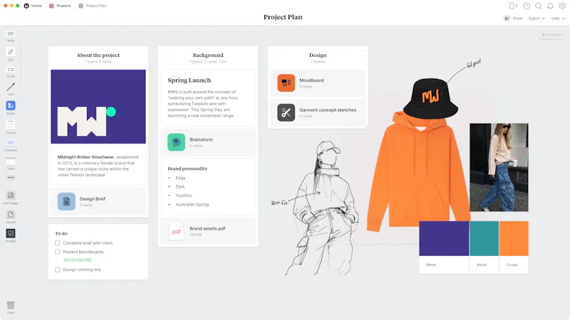 Fashion Lookbook Free Template Example Milanote
