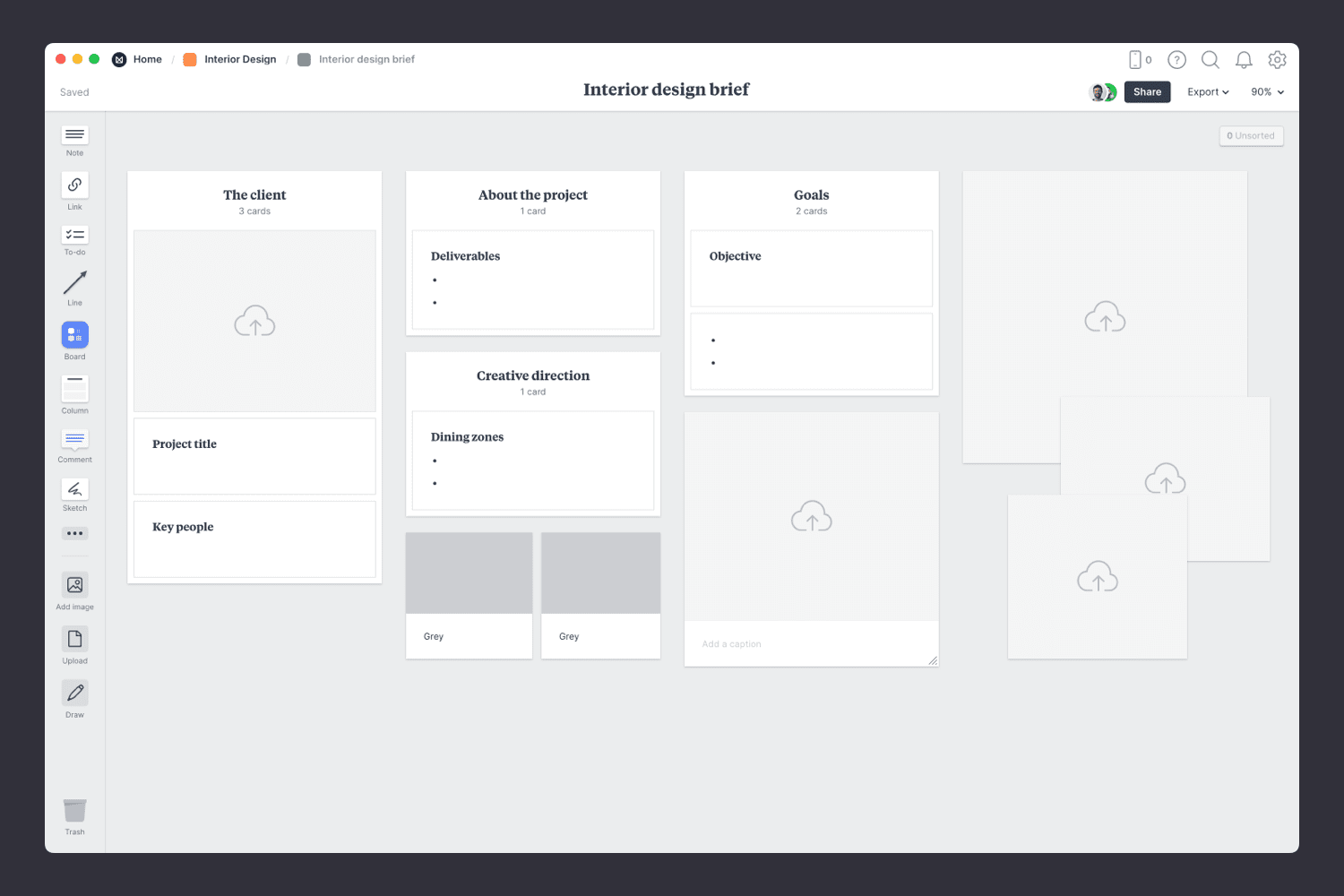 interior brief template step 1