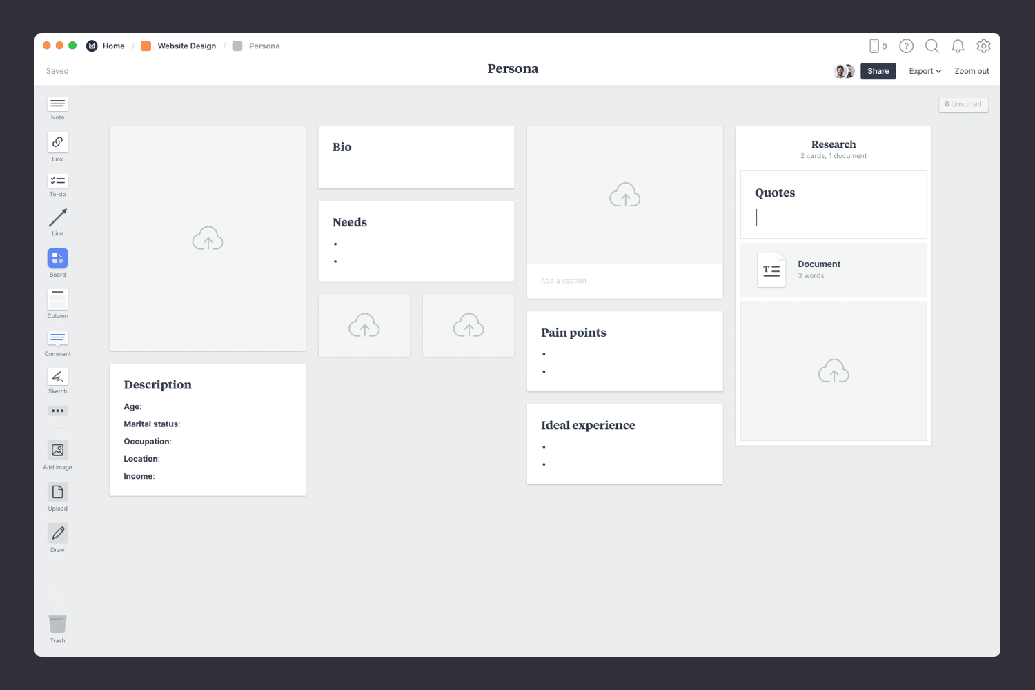 customer persona template 01