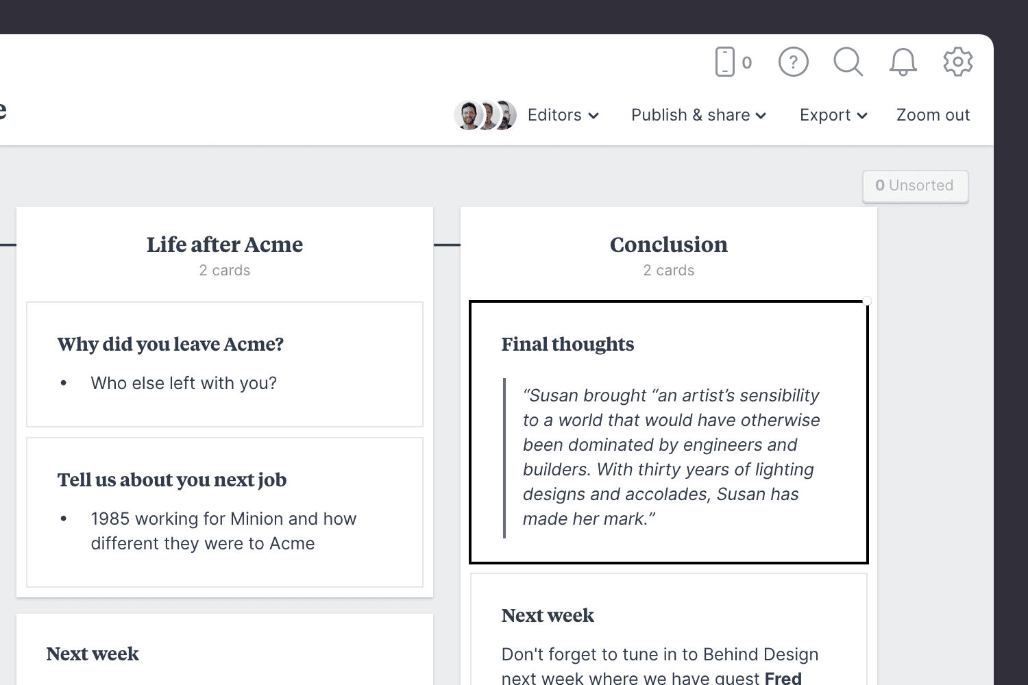 podcast outline step02