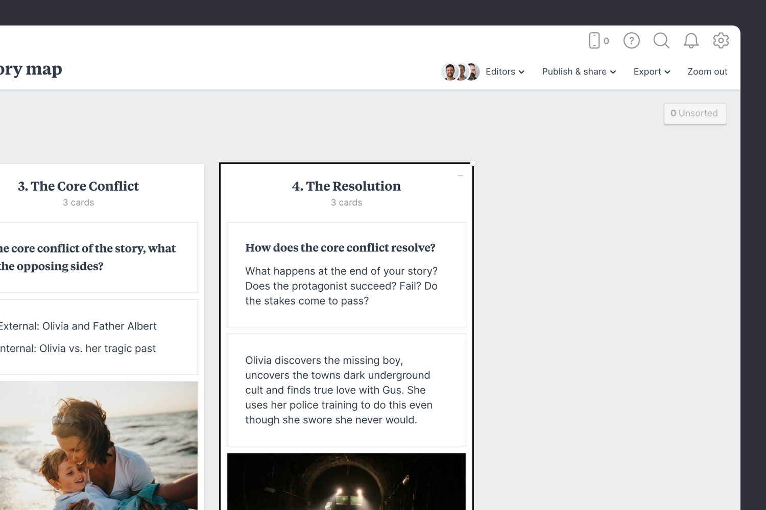 Writers story map guide step04