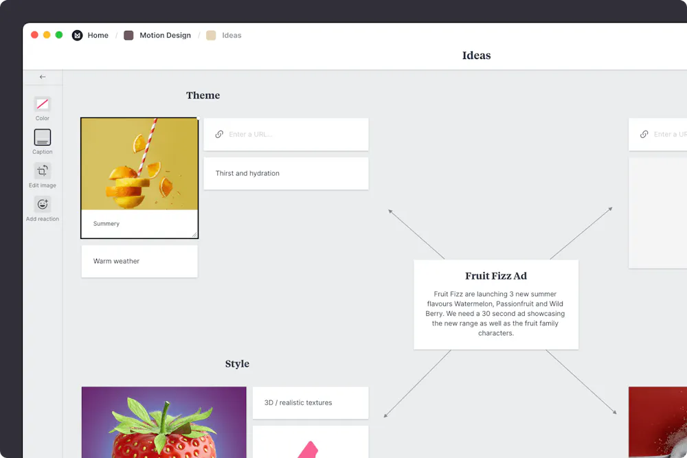 Motion Design Project Plan Template & Example - Milanote