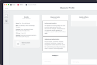 Adding characteristics to a character profile