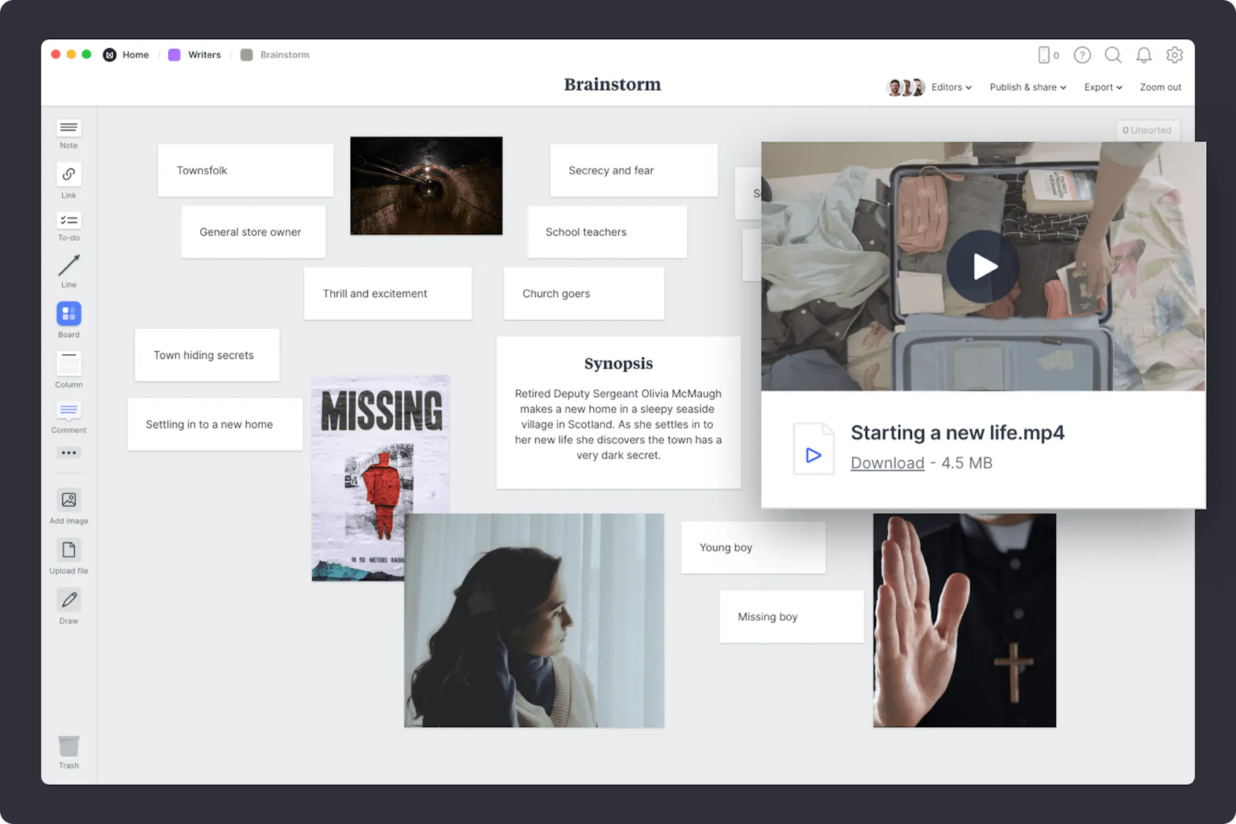 Novel Plan Template & Example Milanote