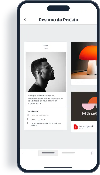 Screenshot of Milanote
